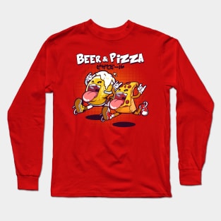 Beer & Pizza Long Sleeve T-Shirt